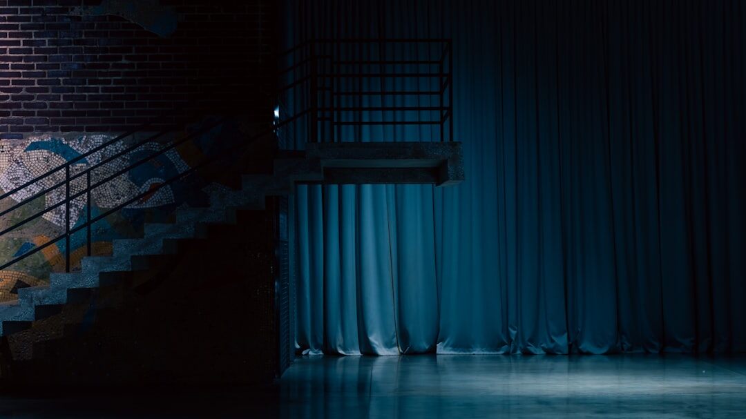 actress on theater stage
